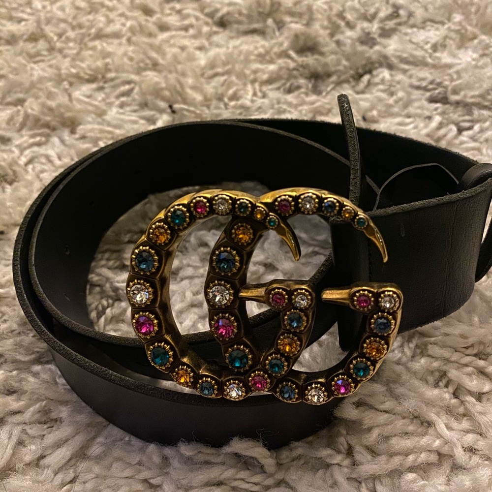 Women’s Crystal Embellished Gucci Belt